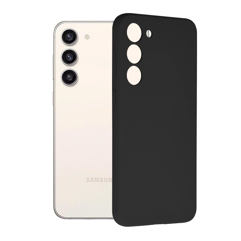 Husa Samsung Galaxy S23 Plus, Matt TPU, silicon moale, negru 1
