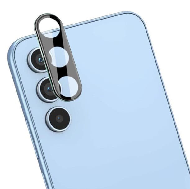 Folie protectie pentru camera spate Samsung Galaxy S23, margini negre 1