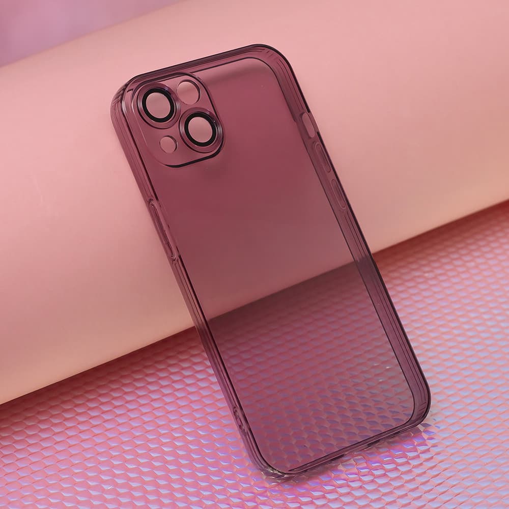 Husa Samsung Galaxy A15, Slim Color, TPU mov transparent, protectie camere 1