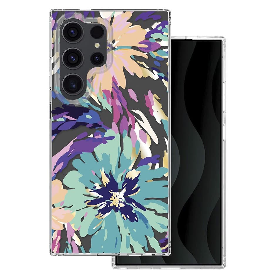 Husa Samsung Galaxy S24 Ultra, IMD Print Case, TPU flexibil, transparent, Splash 1