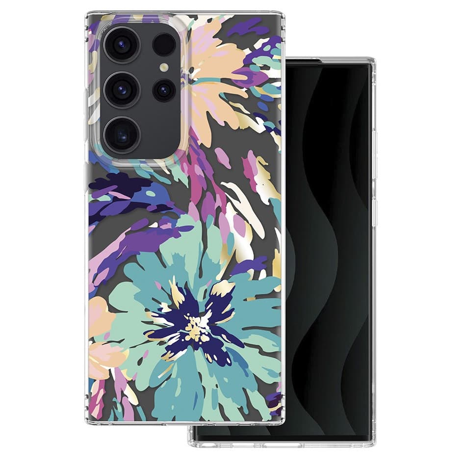 Husa Samsung Galaxy S23 Ultra, IMD Print Case, TPU flexibil, transparent, Splash 1