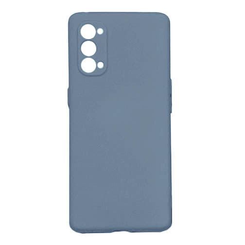 Husa Liquid Silicone Case pentru Apple iPhone 12, interior microfibra, protectie camere, albastru nisipos 1