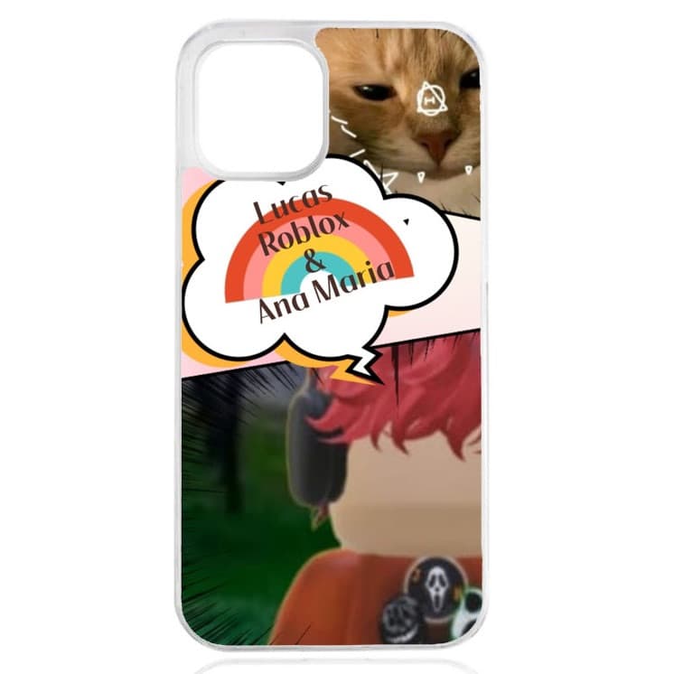 Husa iPhone 14 Pro, model Ana si Lucas, TPU flexibil, margini transparente 1