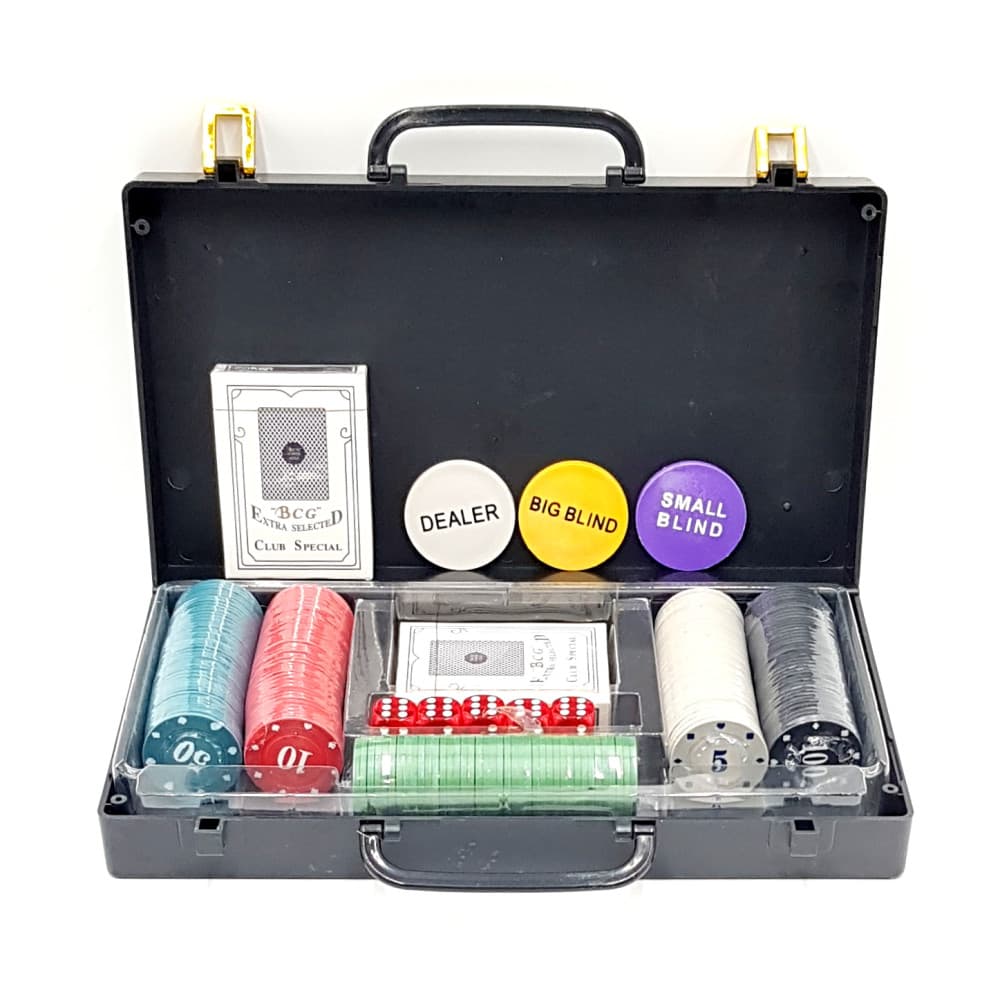 Set Poker 200 jetoane Poker Chips în servietă din plastic 1
