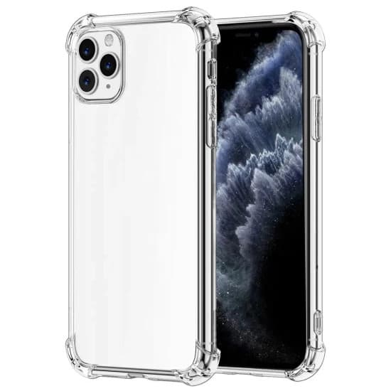 Husa Apple iPhone 11 Pro Max TPU transparent, intarituri in colturi, grosime 1,5 mm 1