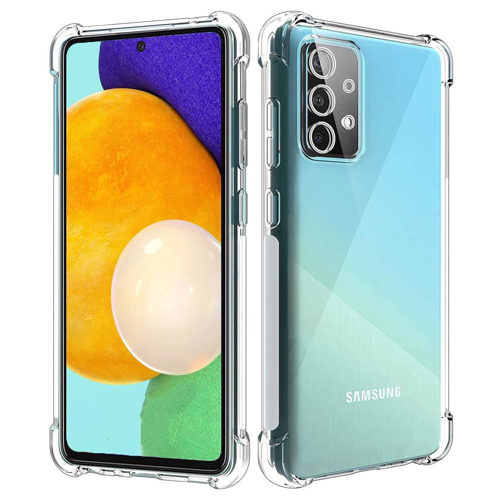 Husa Samsung Galaxy A52 4G/5G TPU transparent, intarituri in colturi, grosime 1,5 mm 1
