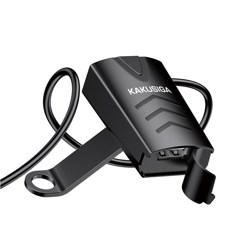 Incarcator moto  KSC-1058, 1 x USB-A, 24V - 9V, 1.2A, waterprof, montaj ghidon, negru 1