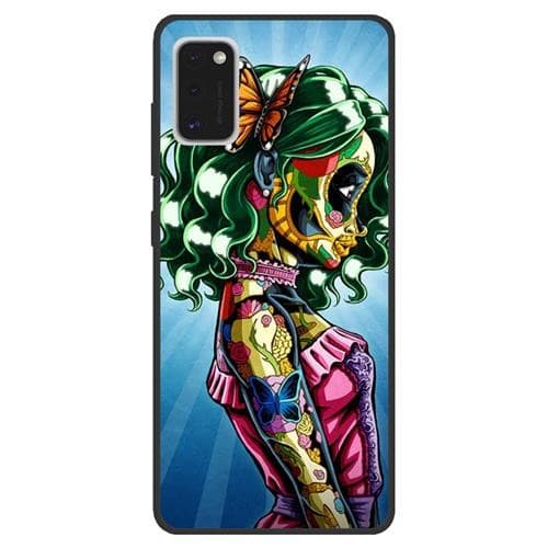 Husa de protectie pentru Samsung Galaxy A41, hibrid TPU + PC, model Future Woman 1