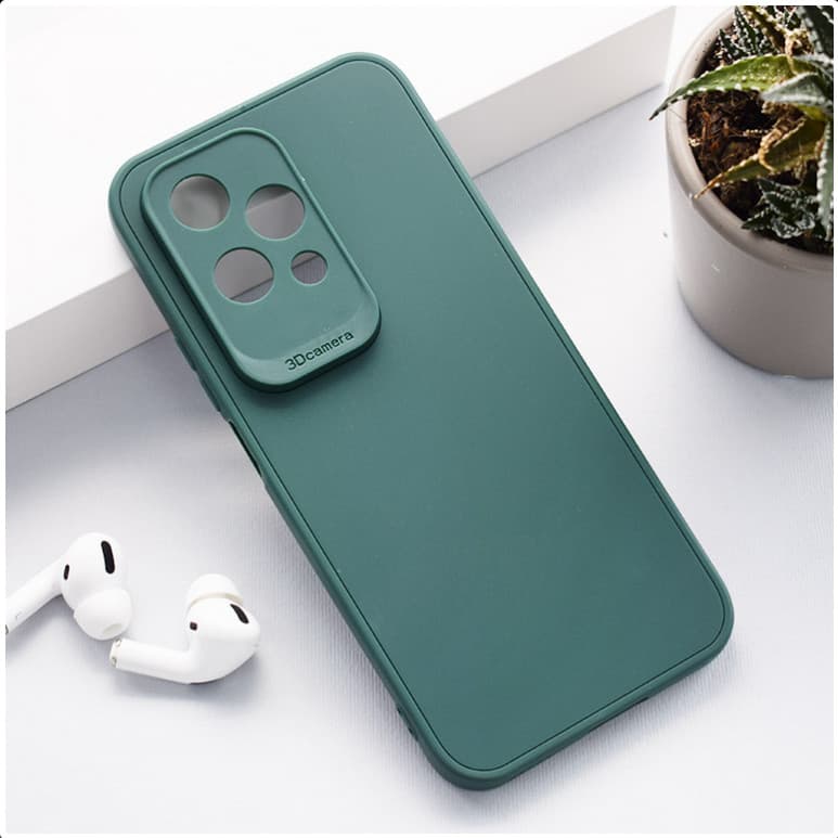 Husa protectie Honor 200 Lite, Matt TPU My Choice, silicon moale, verde 1