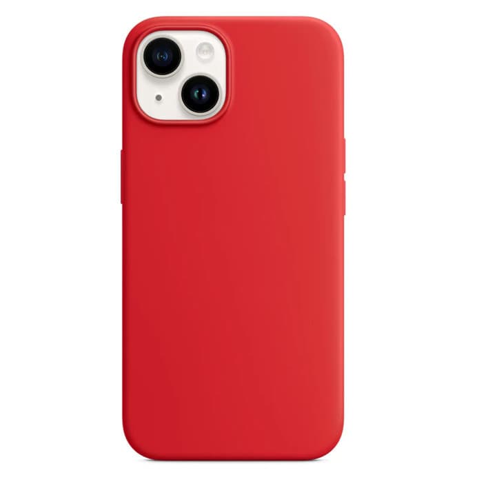 Husa Apple iPhone 15 Plus, Luxury Silicone, catifea in interior, rosie 1