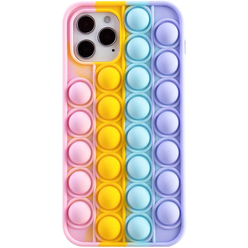 Husa antistres Pop It! pentru Apple iPhone 12 Pro Max, multicolora, model 1 1