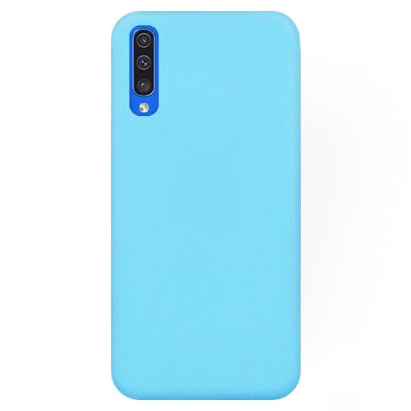 Husa Samsung Galaxy A50/A30s, Matt TPU, silicon moale, albastru deschis 1