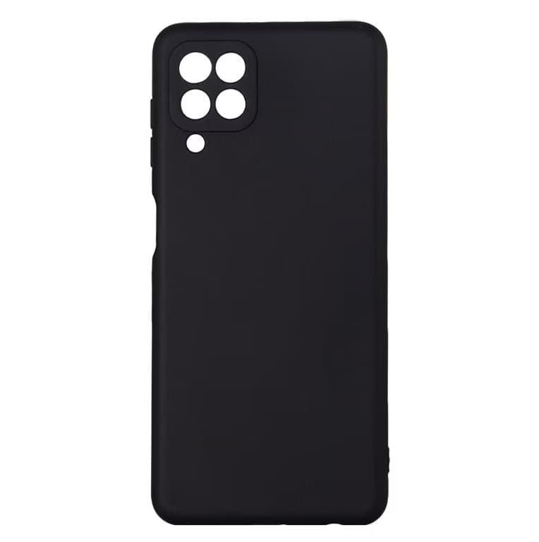 Husa Samsung Galaxy A22 4G, Luxury Silicone, catifea in interior, protectie camere, negru 1