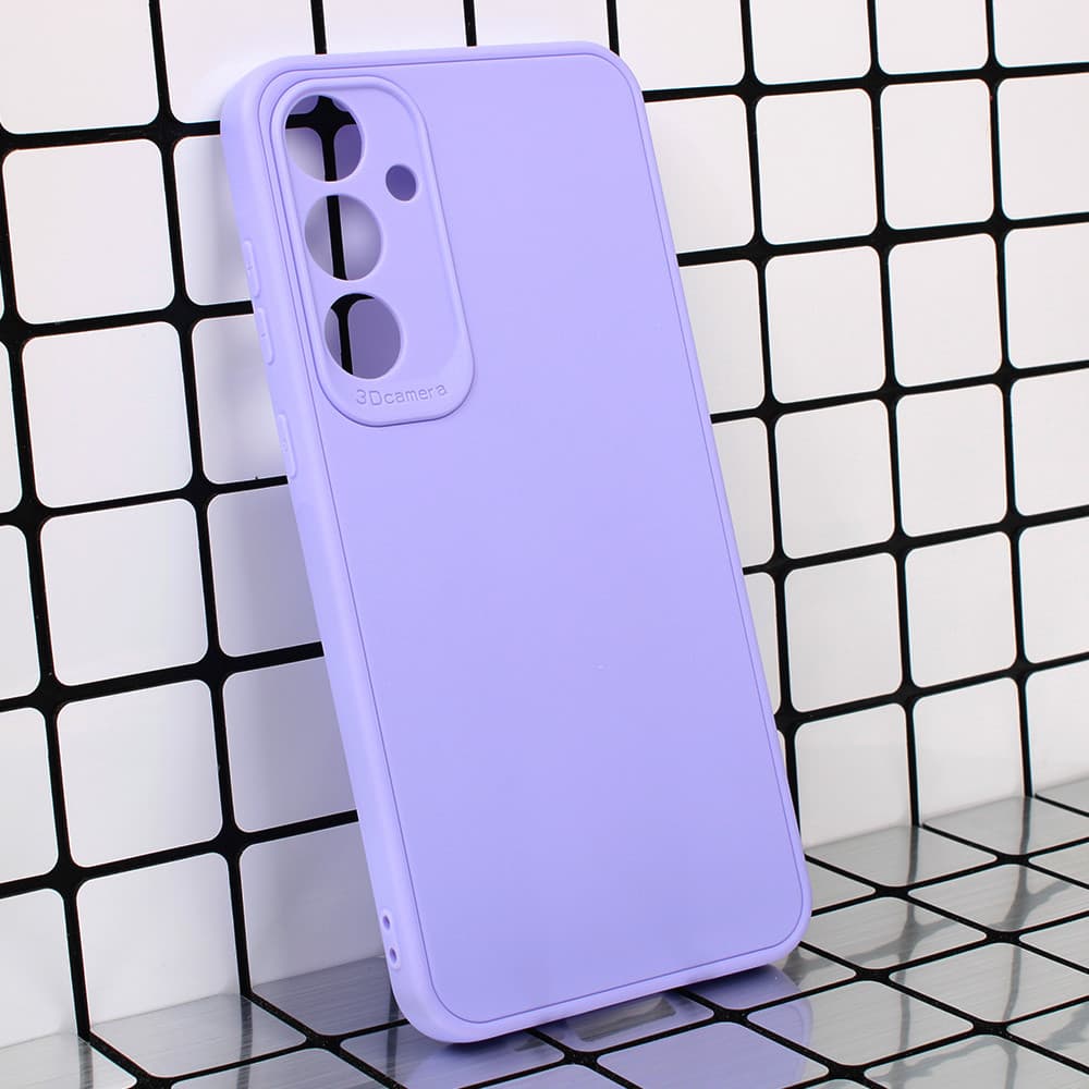 Husa Samsung Galaxy A55, Matt TPU My Choice, silicon moale, mov lila 1