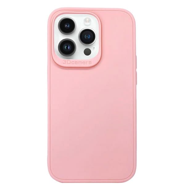 Husa protectie Apple iPhone 16 Pro, Matt TPU My Choice, silicon moale, roz pal 1