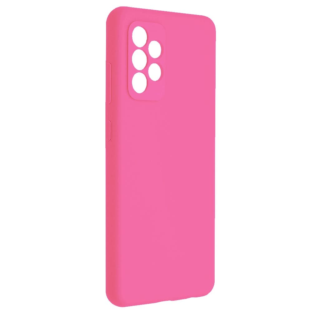 Husa Samsung Galaxy A23 5G, Luxury Silicone, catifea in interior, protectie camere, roz ciclam 1