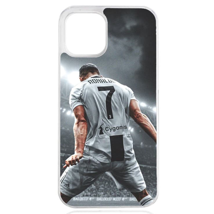 Husa iPhone 14 Pro, TPU flexibil, margini transparente, Ronaldo1 1