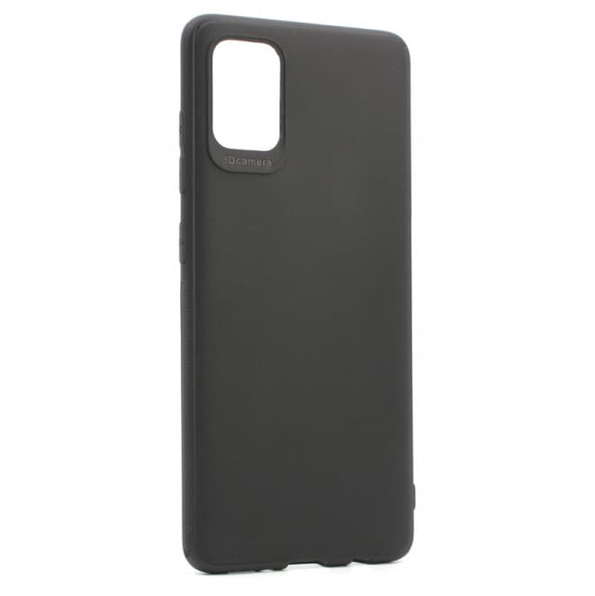 Husa Samsung Galaxy A51, Matt TPU My Choice, silicon moale, protectie camere, neagra 1