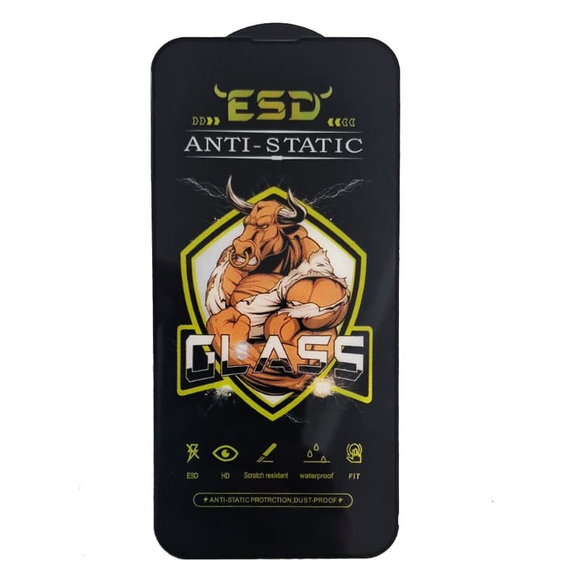 Folie sticla Apple iPhone 16e, Full Glue Bull Antistatic, ESD, margini negre 1