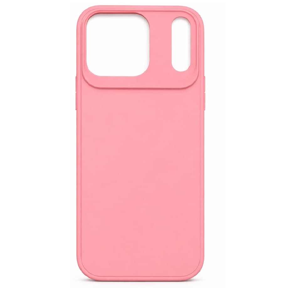Husa protectie Apple iPhone 17 Pro Max, Matt TPU My Choice, silicon moale, roz pal 1