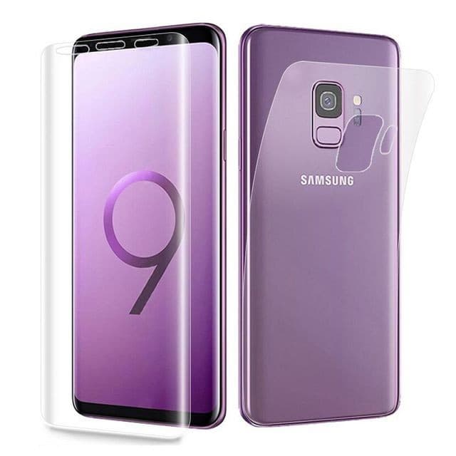 Set 2 folii protectie Samsung Galaxy S9 (fata + spate), din plastic, transparente 1