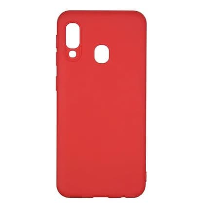 Husa Samsung Galaxy A20e Matt TPU, silicon moale, rosu 1