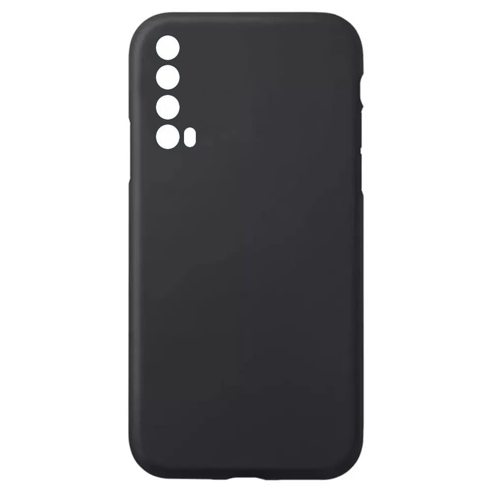 Husa Huawei P Smart 2021, Luxury Silicone, catifea in interior, protectie camere, negru 1