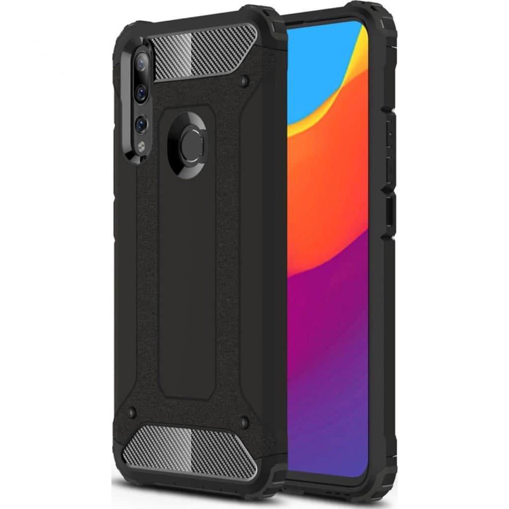 Husa protectie Huawei P Smart Z, Armor Case, hibrid (TPU + Plastic), neagra 1