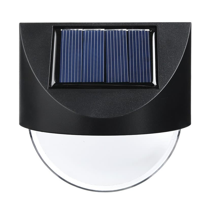 Aplica solara LED, ABS/Policarbonat, rezistent la apa IP65, 1 LED, pentru gradina, casa, balcon, terasa, 1.2V, 600mah, 8.8 x 8.5 cm, alb rece 1