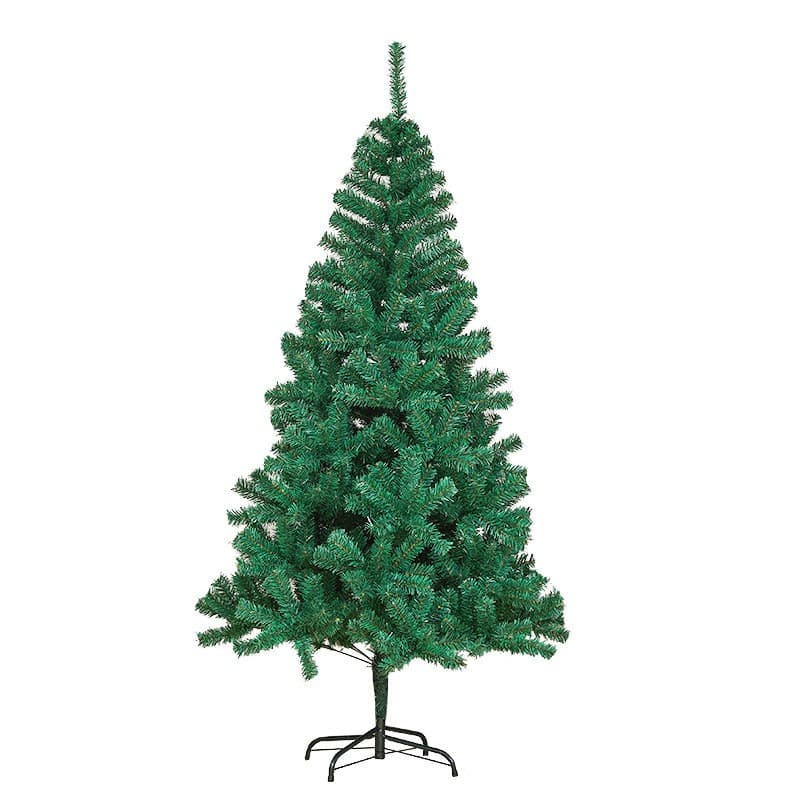 Brad artificial de Craciun, 120 cm, 240 ramuri/varfuri, plastic, interior/exterior, verde, suport inclus 1
