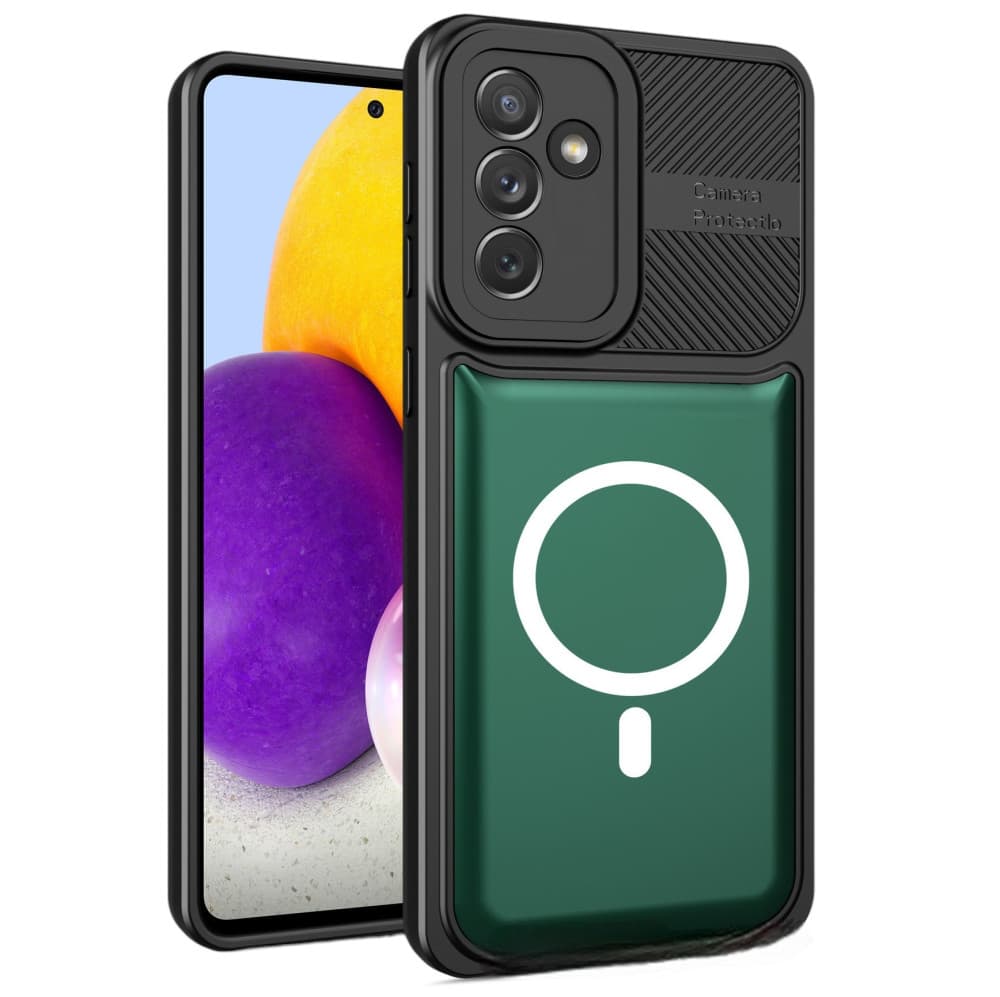 Husa Samsung Galaxy A24 4G, Urban Series, prindere suport auto magnetic, antisoc, verde inchis 1