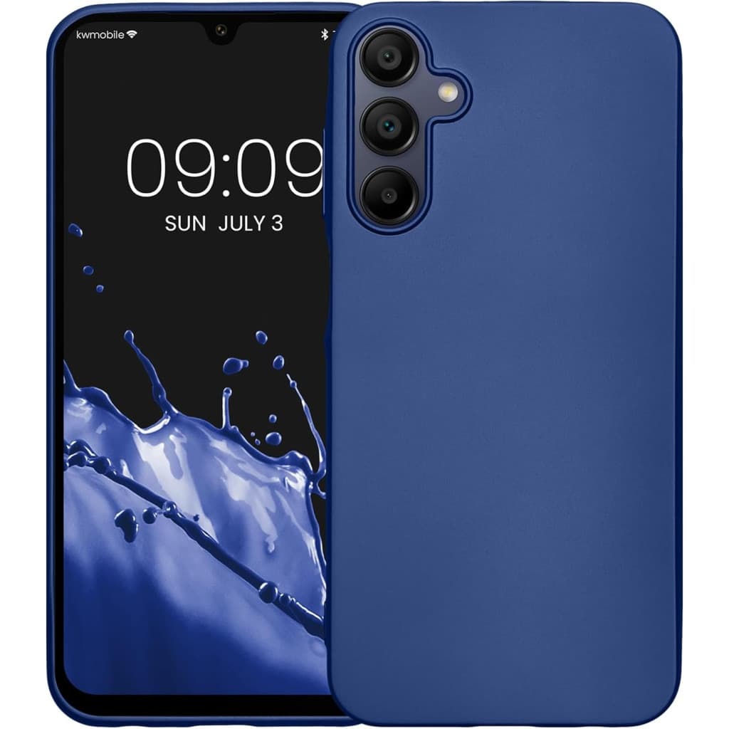 Husa Samsung Galaxy A15, Matt TPU, albastru 1