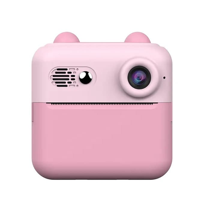 Aparat foto, camera video Full HD pentru copii IDK-A22, imprimanta termica incorporata, roz 1