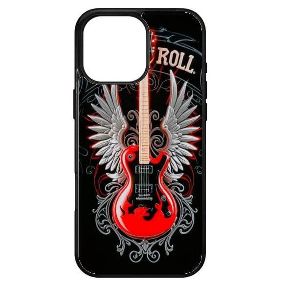 Husa protectie Apple iPhone 16e, Colorful Aluminium TPU, design Rock and Roll Guitar 1