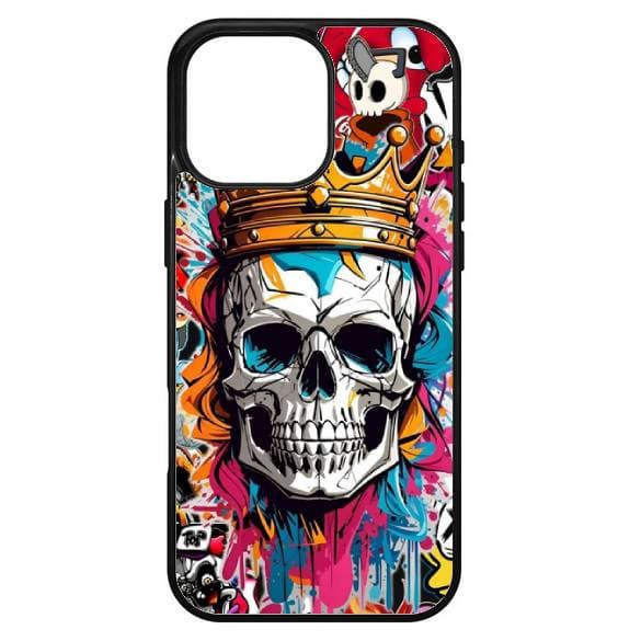 Husa protectie Apple iPhone 16 Pro, Colorful Aluminium TPU, design Skull 1 1