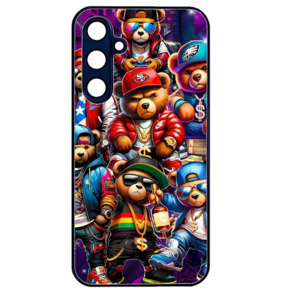 Husa Samsung Galaxy A13 5G, Colorful Aluminium TPU, design Ape and Bear 1