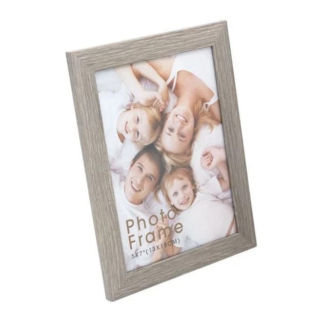 Rama foto decorativa din lemn gri, 13 x 18 cm, maro 1