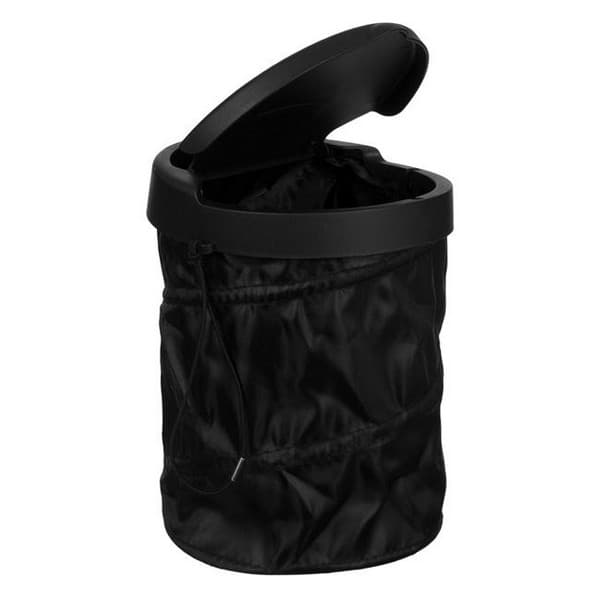 Mini cos de gunoi auto, tip Pop-Up, 16 x 19 cm, negru 1
