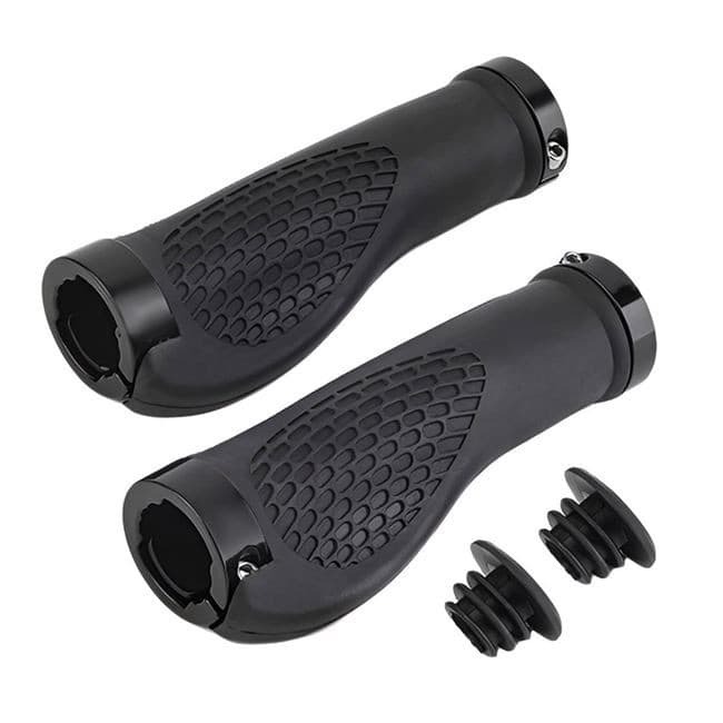 Manere negre premium pentru ghidon bicicleta, 13 x 4 cm, set 2 bucati 1