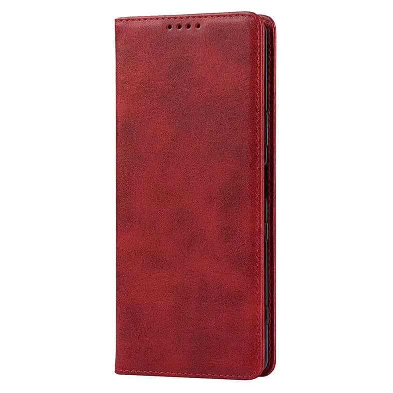 Husa Xiaomi 13T, Elegant Book Case, inchidere magnetica, rosie 1