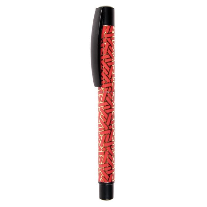 Stilou Cresco Gold 280030-C, penita iridium, alimentare rezerve, corp plastic, rosu/auriu 1