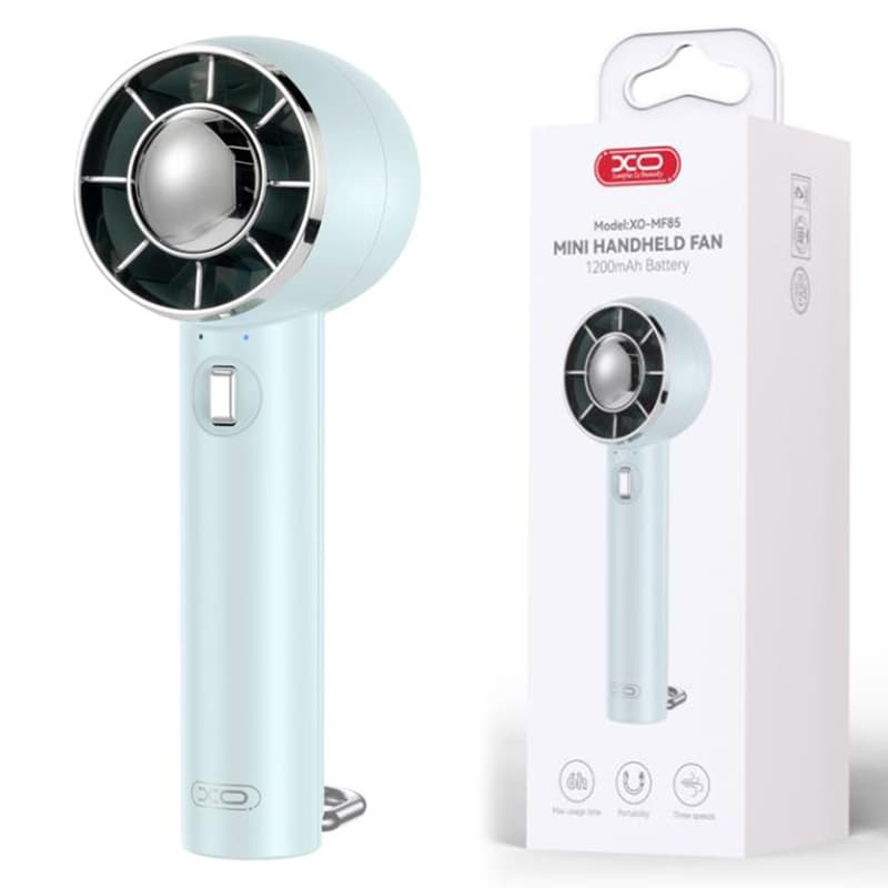 XO (MF85) - Ventilator portabil/Desktop, 3 viteze, 1200mAh, White