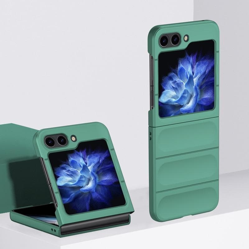 Husa Strip - Samsung Z Flip6 - Matte, ShockProof, Dark Green