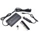 Incarcator universal casa si auto pentru laptop, 8 capete, port USB, 100W, negru