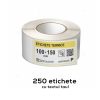 Etichete termice autoadezive la rola, 100 x 150 mm,  imprimate cu textul tau, 250 etichete