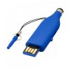Stick memorie USB 2GB, functie stylus, prindere prin protectie conector jack, albastru