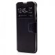 Husa cu fereastra pentru Samsung Galaxy A72, inchidere magnetica, neagra 