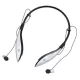 Casti Bluetooth Echo Jogging, suport de gat cu speaker incorporat, microfon, husa, negre/argintii