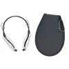 Casti Bluetooth Echo Jogging, suport de gat cu speaker incorporat, microfon, husa, negre/argintii