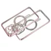 Husa Samsung Galaxy A56, Electroplating Bling Magsafe, protectie camera, rose gold